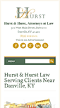 Mobile Screenshot of hurstandhurstlaw.com